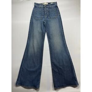 Nili Lotan Women's Florence High Rise Flare Distressed Denim Jeans - Size 25x33